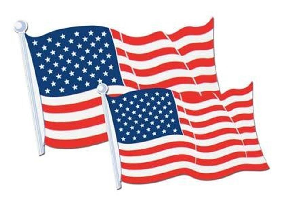 American Flag Cutout
