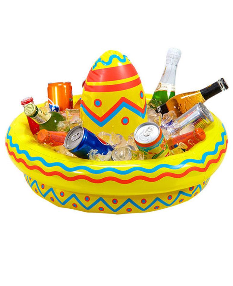 Inflatable Sombrero Cooler - Mexican Costume Accessories by Widmann 04839 and available from Karnival Costume online party shop