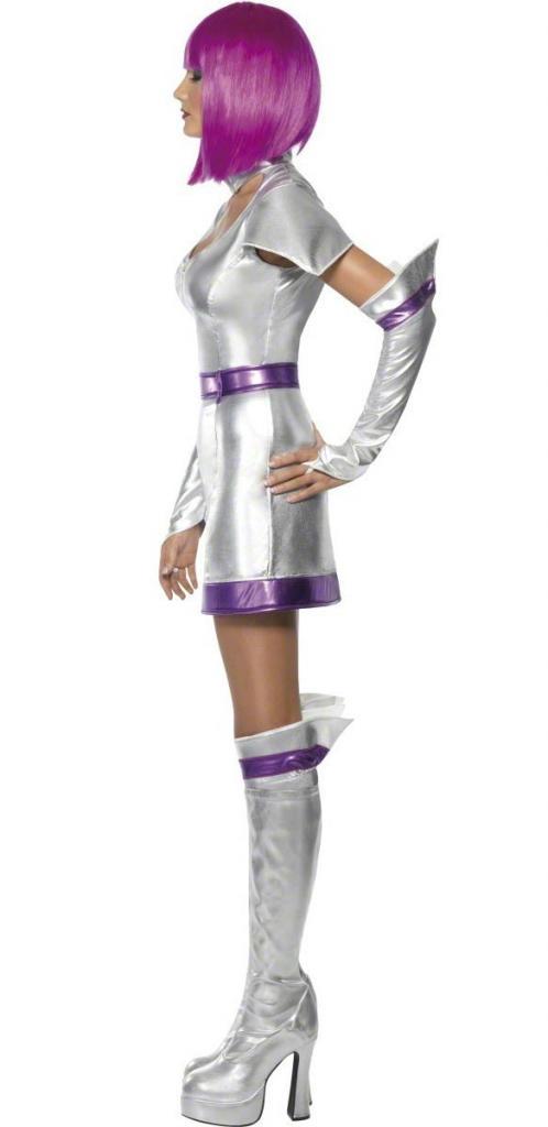 Sexy Space Cadet Fancy Dress Costume - Side View