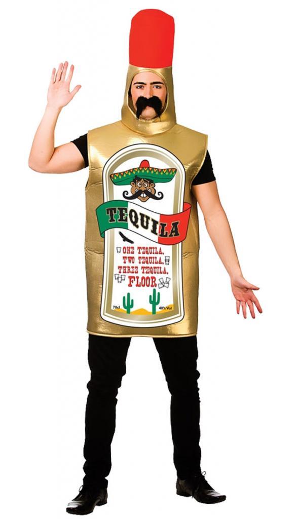 Mexican Tequila Bottle funny costume for adults by Wicked FN-8628 available here at Karnival Costumes online party shop