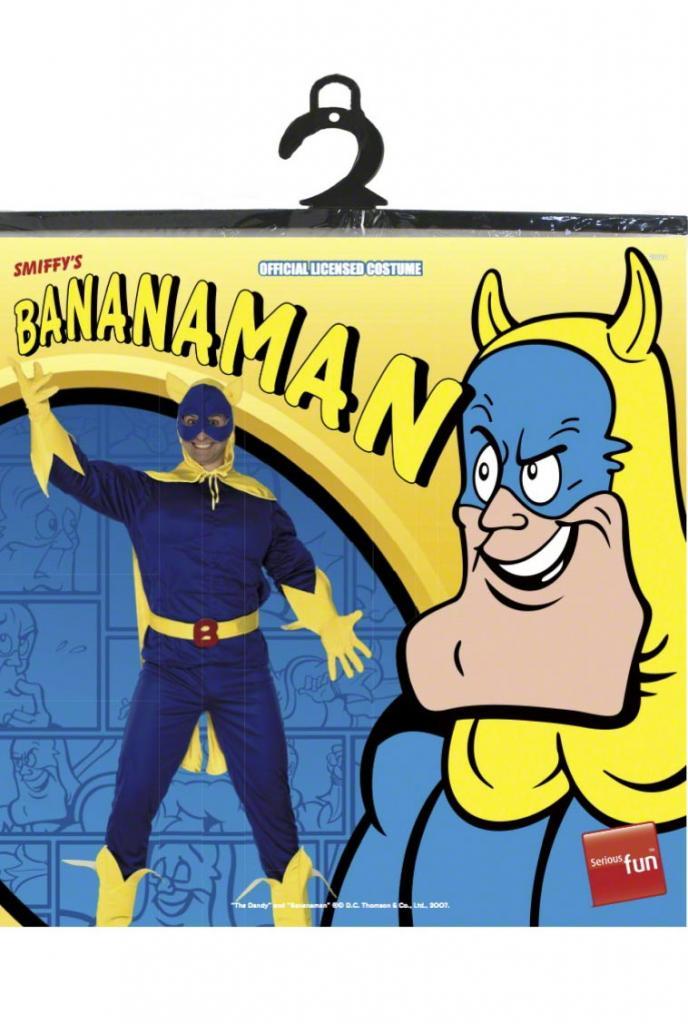 Bananaman Costume - Superhero Costumes and Fancy Dress - Packaging