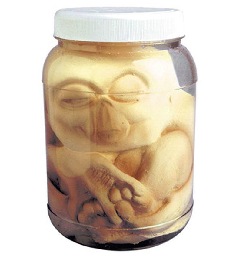 Laboratory Jar with Alien Baby 19cm by Widmann 8168A available in the UK here at Karnival Costumes online party shop