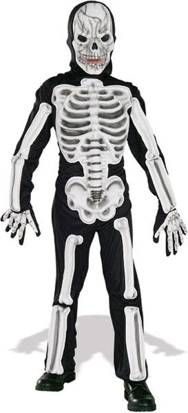 EVA Skeleton Boy's Halloween Fancy Dress Costume