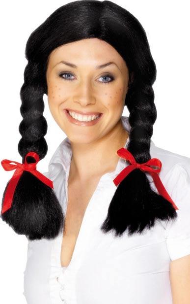 St Trinians / Dorothy / Dutch Girl Black Wig by Smiffys 28573 available here at Karnival Costumes online party shop