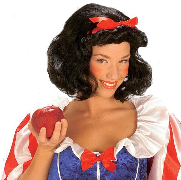 Snow White Storybook Wig and Red Bow