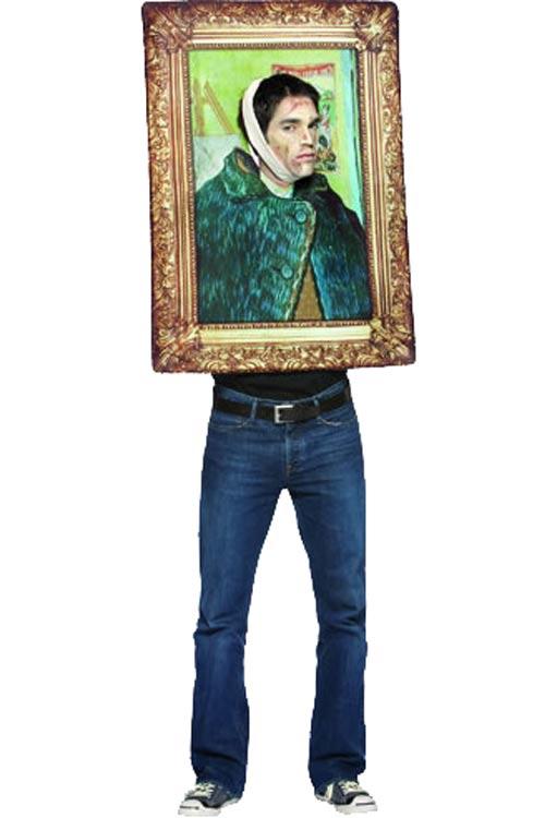 Van Gogh Self Portrait Artwork Costume - Funny Adult Costumes