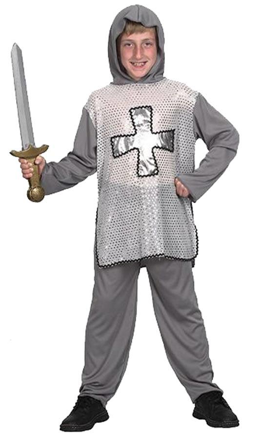 Boy's Medieval Dark Age Knight fancy dress costume by Bristol Novelties CC526 available here at Karnival Costumes online party shop