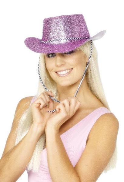 Pink Glitter Cowboy Hat - Wear it Pink Product