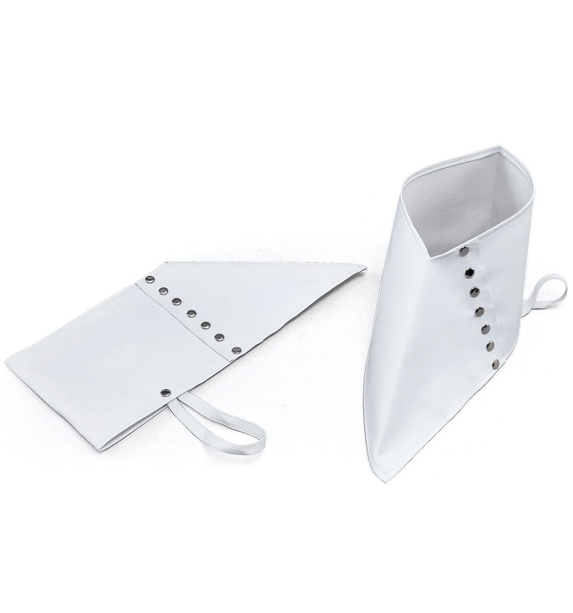 Gentleman's White Spats in PVC by Bristol Novelties BA181 / 33459 available here at Karnival Costumes online party shop