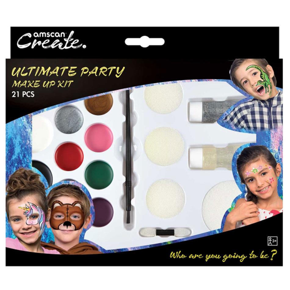 Ultimate Family Make-up Set with 21pcs by Amscan 9901442 and available here at Karnival Costumes online party shop