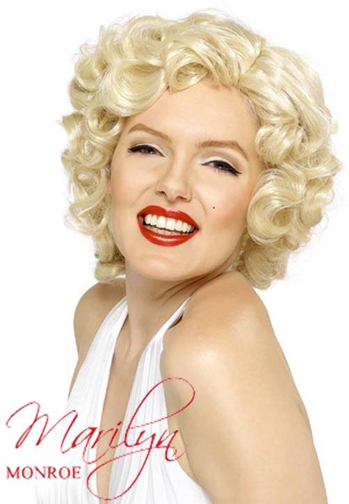 Marilyn Monroe Short Blonde Wig 42207 Fully licensed Marilyn Movie Star Wig by Smiffy 42207 avalable here at Karnival Costumes online party shop