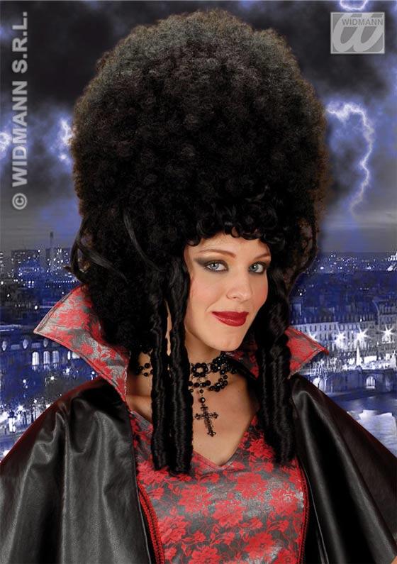 Madame Bovary French Court Wig in Black by Widmann B0790 from a collection of Period Costume Wigs available here at Karnival Costumes online party shop
