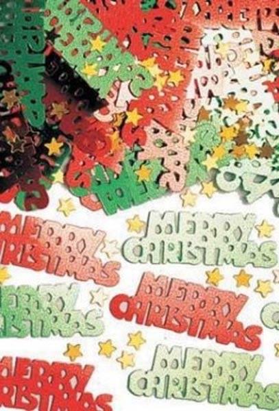 Merry Christmas Confetti Mix by Amscan 36705 available here at Karnival Costumes online party shop