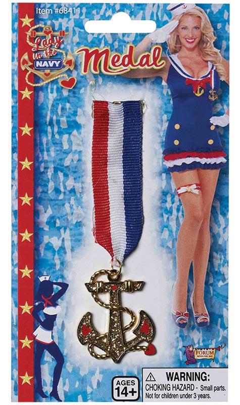 Lady in The Navy Medal - Naval Costume Accessories