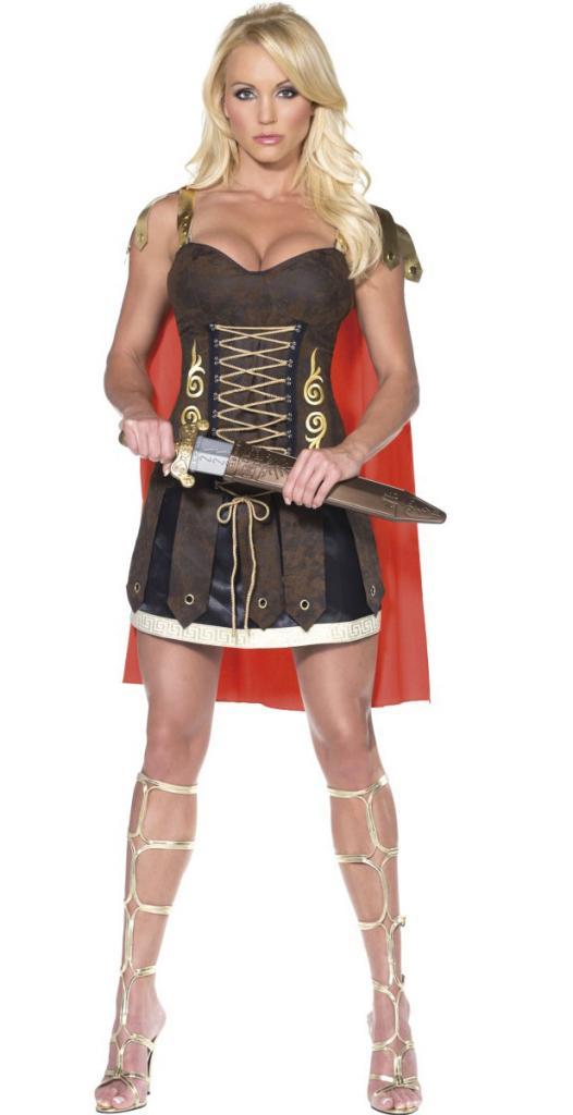 Female Roman Gladiator Adult Fancy Dress Costume