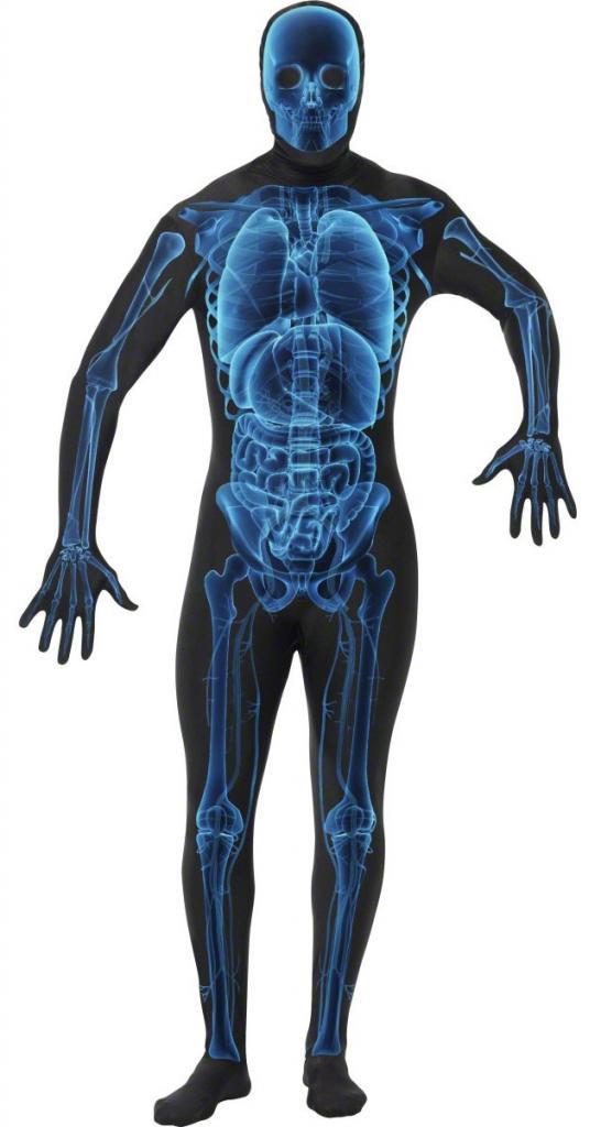X-Ray Hospital Patient Costume - Mens Bodysuit