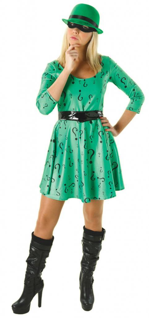 The Riddler Costume - Female Villain Costume from a collection of Super Villains at Karnival Costumes