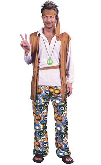 Men's Hippie Costume AC591 from a massive collection of 70s Outfits at Karnival Costumes online party shop