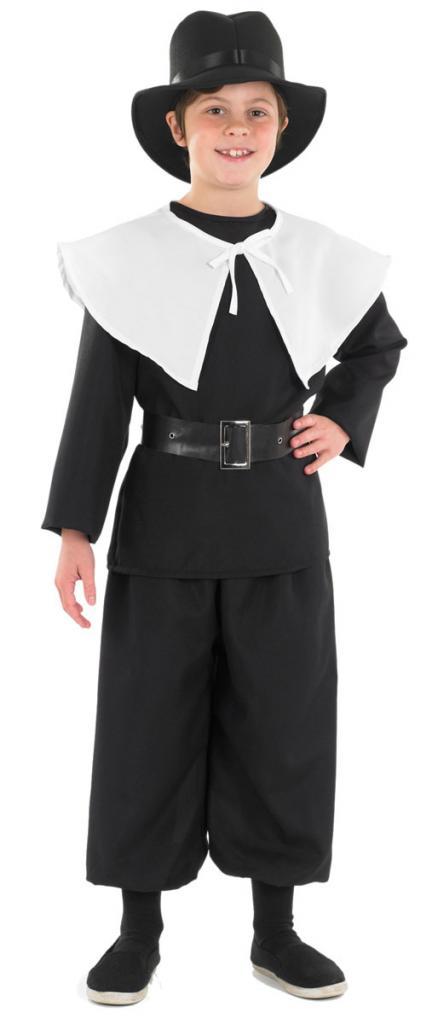 Pilgrim or Puritan Boy Fancy Dress Costume from a collection of historical outfits at Karnival Costumes