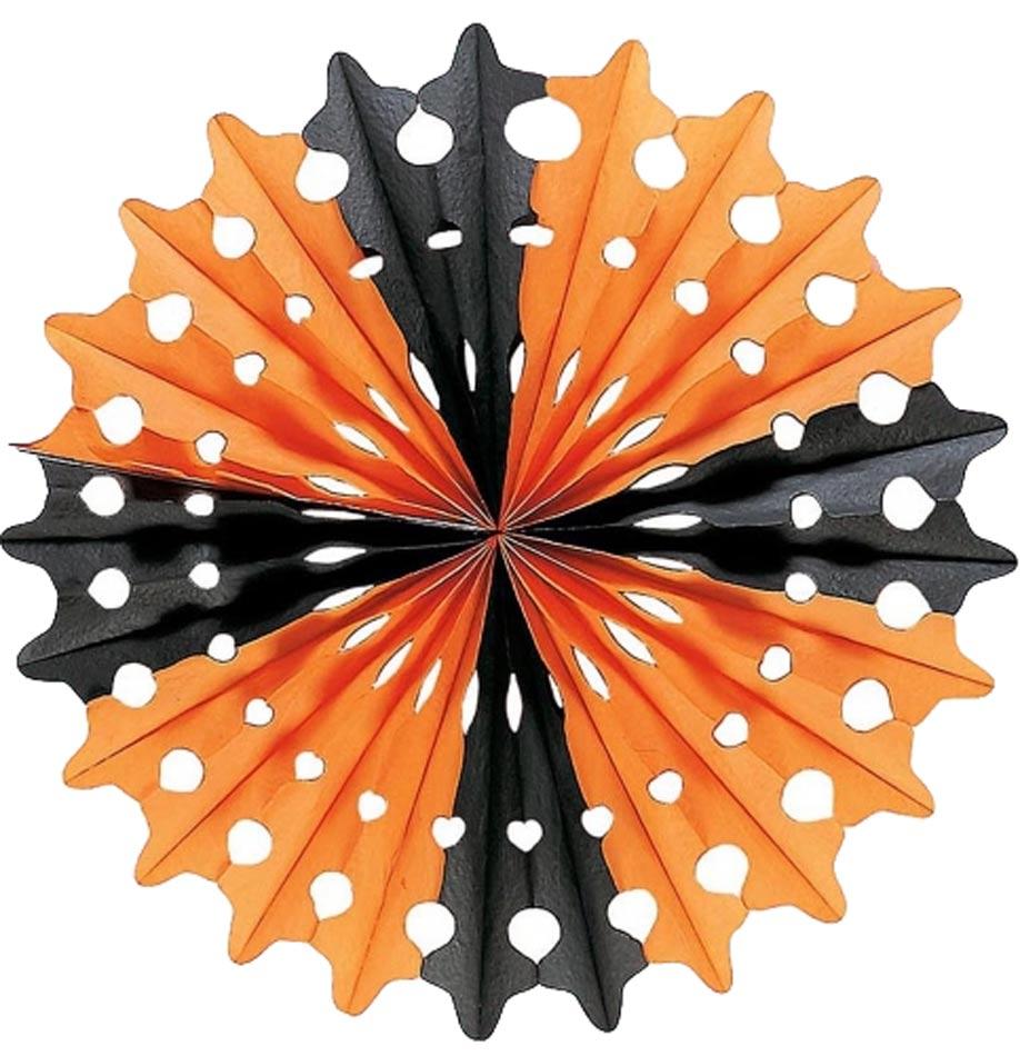 Retro 55cm Paper Fan Halloween Decoration from Karnival Costumes