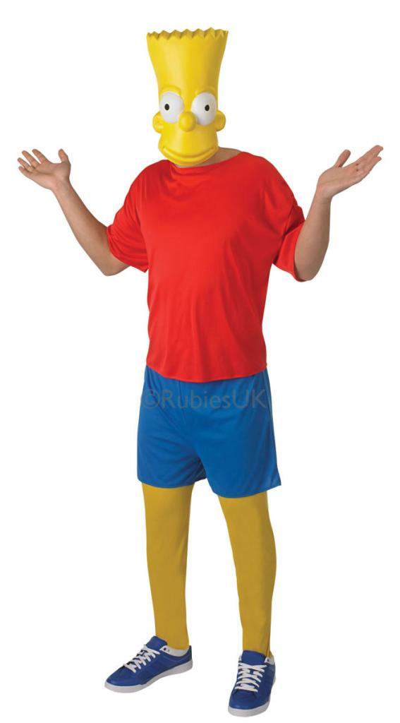 Classic Bart Simpson Adult Fancy Dress Costume from Karnival Costumes