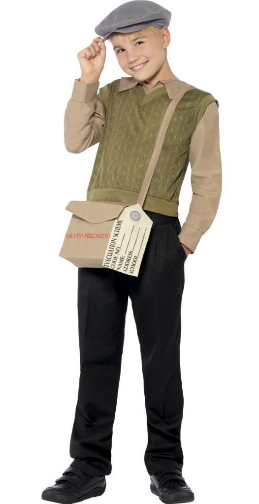 Evacuee Boy Costume by Smiffys 44066 available at Karnival Costumes