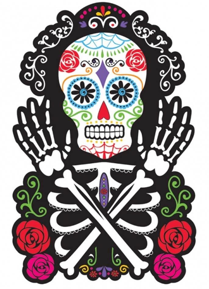 15" Day of the Dead Cutout by Amscan 190279 available from Karnival Costumes