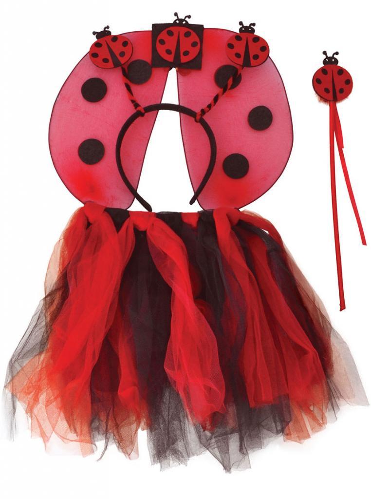 Girl's Instant Ladybird Costume by Bristol Novelties DS170 available from Karnival Costumes