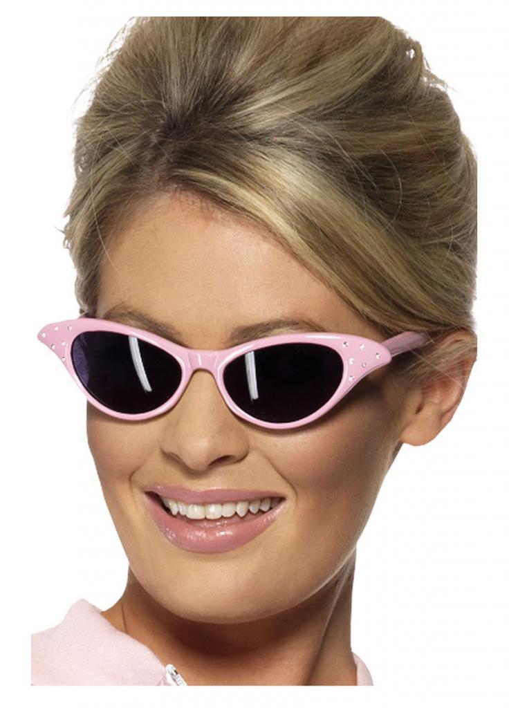 Flyaway Style 50's Rock and Roll Sunglasses for Ladies by Smiffys 99022 available at Karnival Costumes