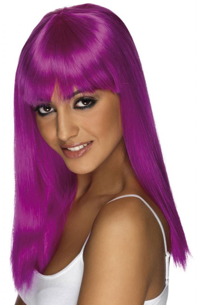 Glamourama Wig in Purple for Ladies by manufacturer Smiffys 42162 available from Karnival Costumes