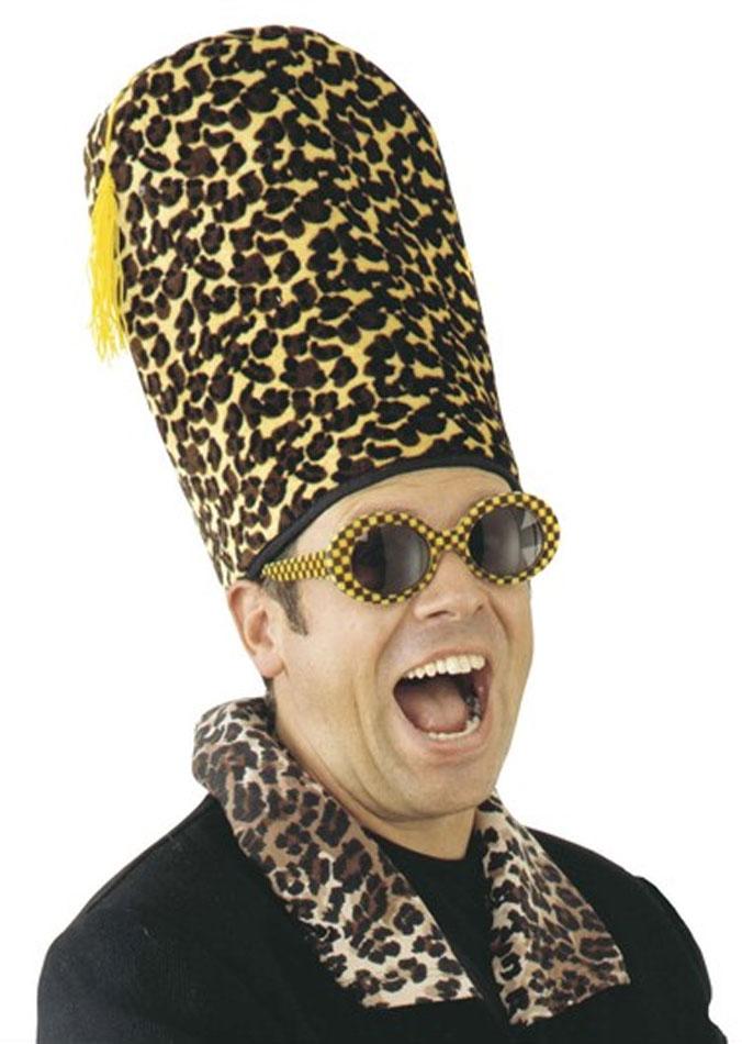 leopard fez hat