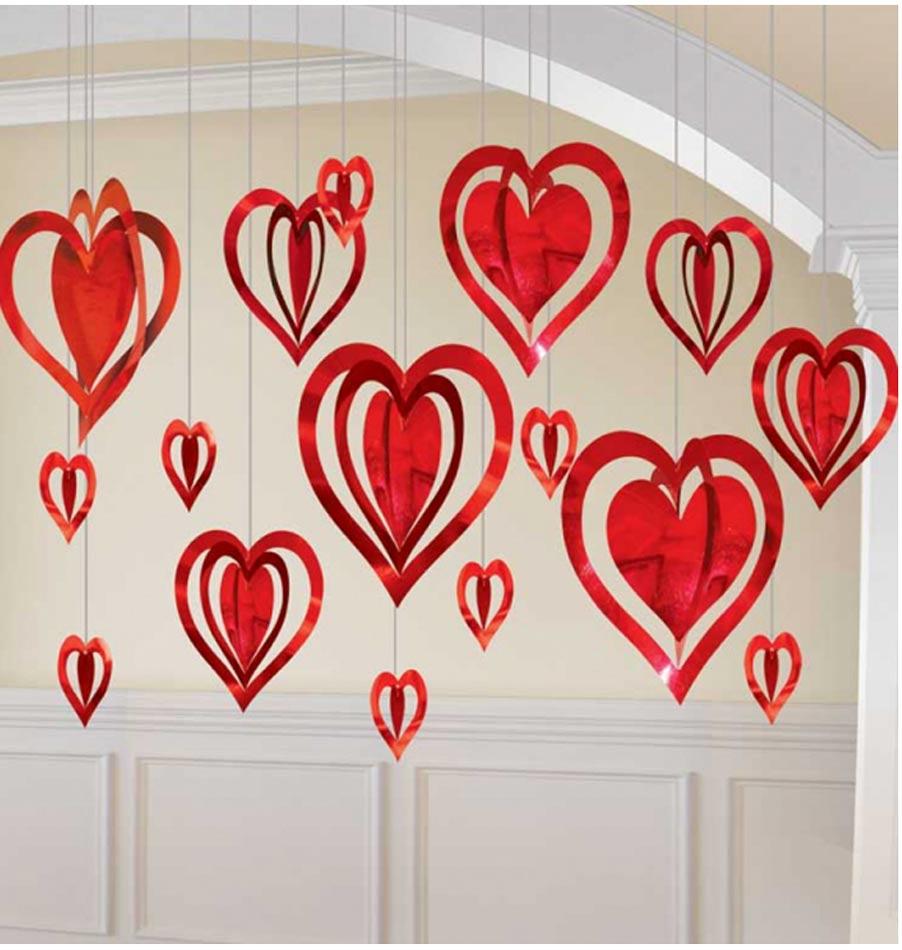 Beistle 30 x 5' Happy Valentines Day Door Cover 3/Pack 70010