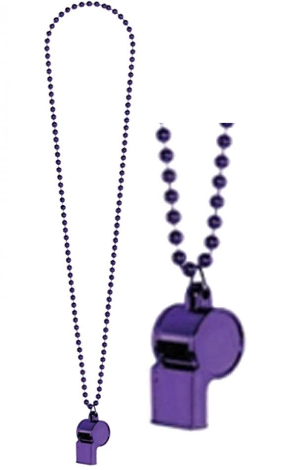 Purple Whistle on beaded chain by Amscan 399909-14 and available from Karnival Costumes online part shop