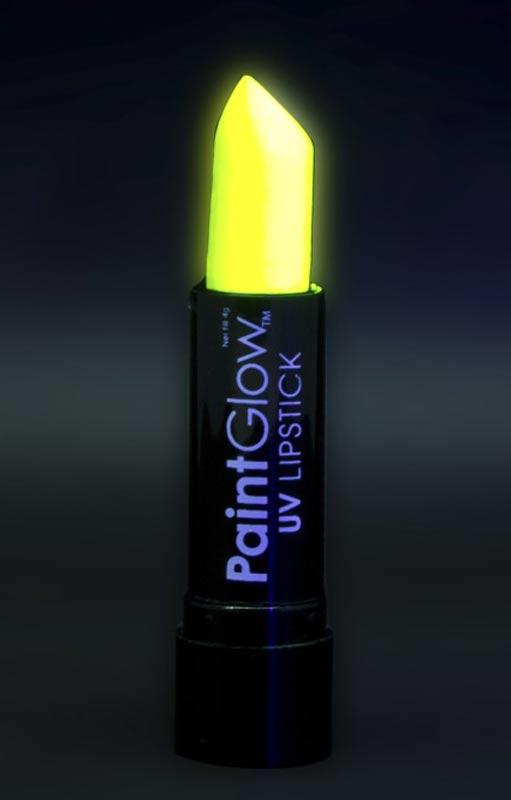 Neon Yellow UV Lipstick by PaintGlow AI1A01 available from Karnival Costumes online party shop