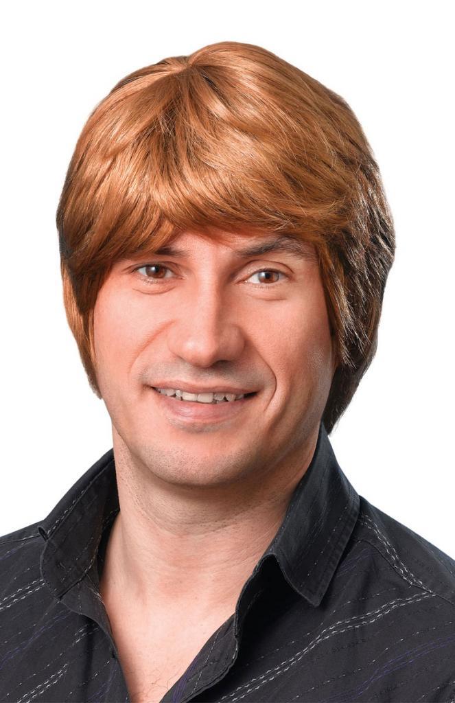 Mens' Short Wig in Brown by Bristol Novelties BW305 and available from a good selection of dress up and costume wigs at Karnival Costumes online party shop