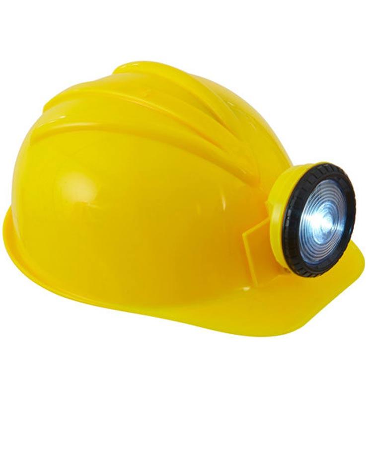 Construction Helmet with Light or Builders Helmet by Widmann 03306 available here at Karnival Costumes online party shop