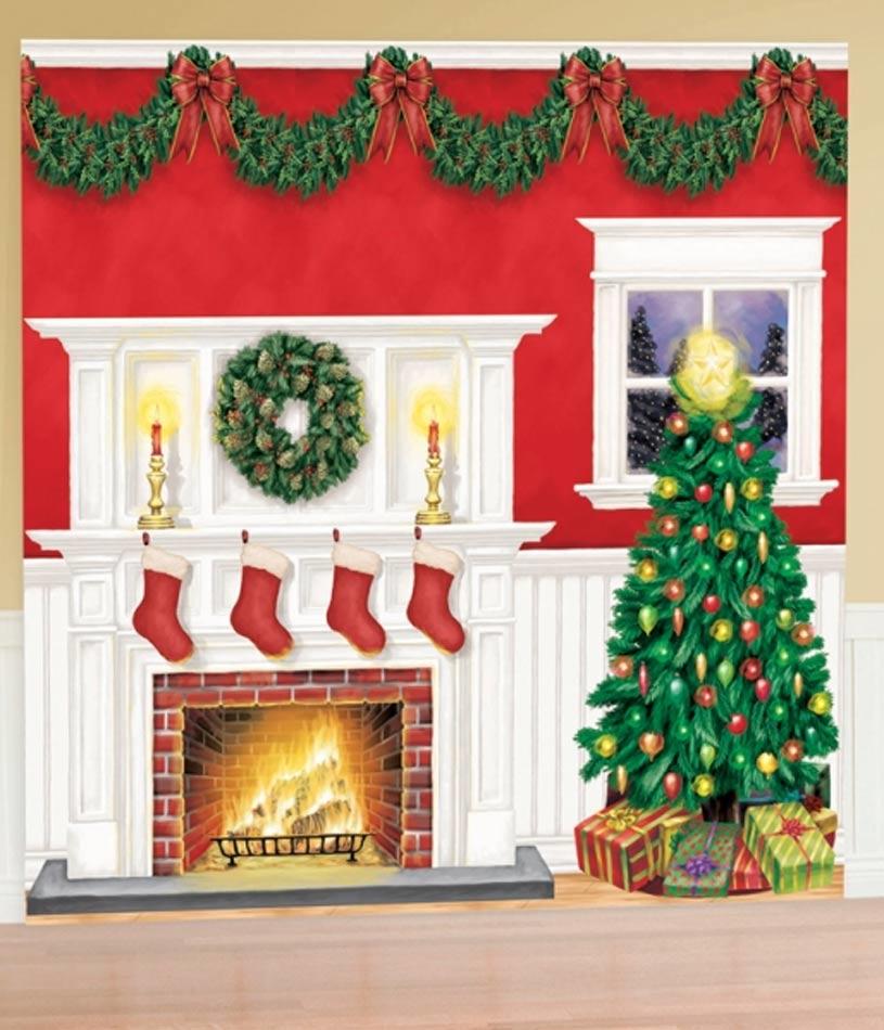 6 Pce Christmas Scene Setters Pack by Amscan 242306 available here at Karnival Costumes online Christmas party shop