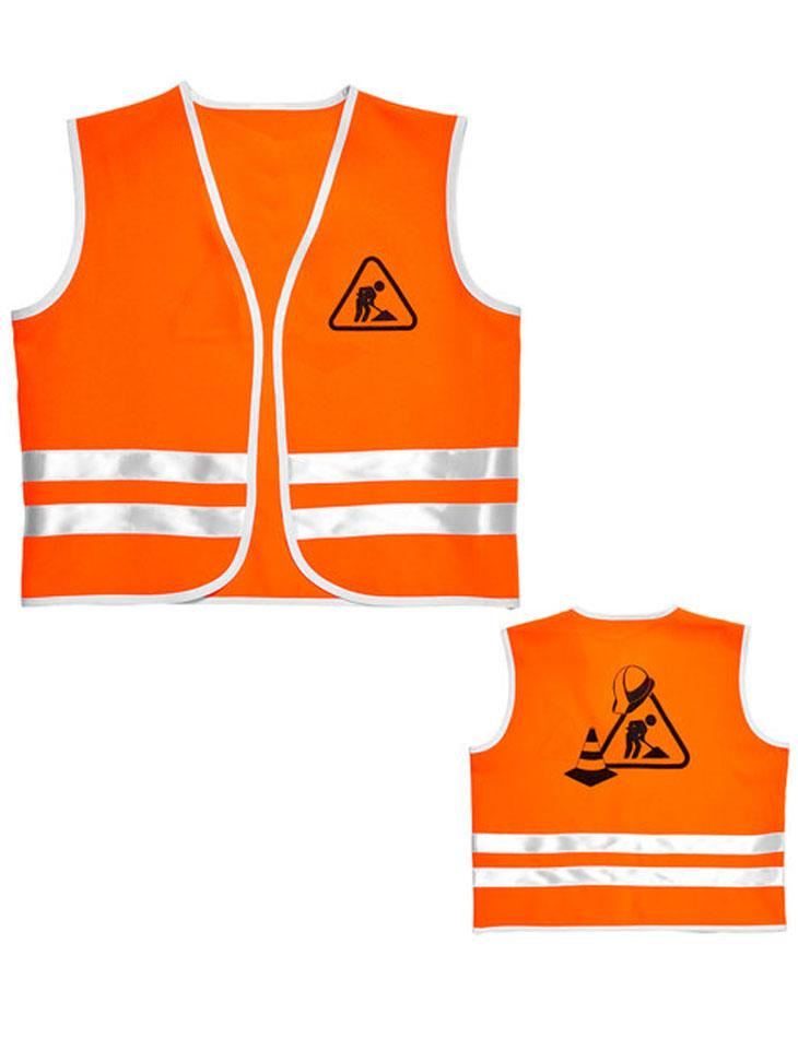 Kid's Builders Vest Fancy Dress Costume by Widmann 58591 available here at Karnival Costumes online party shop