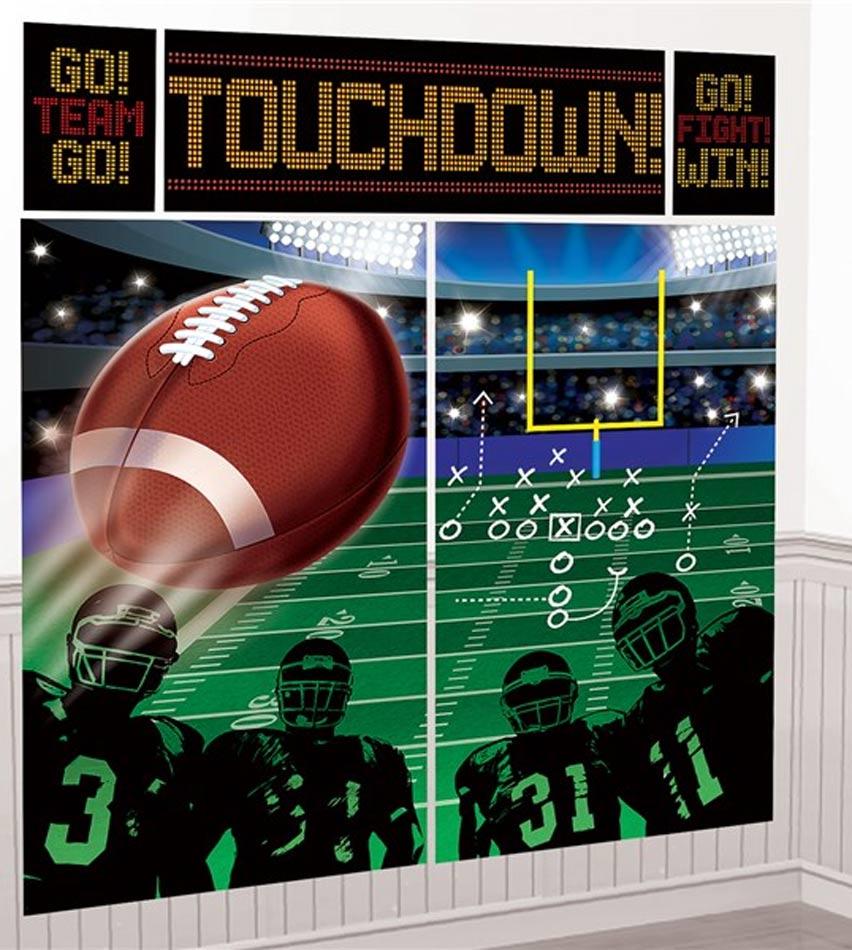 American Football Scene Setter Decorating Kit Amscan 671343 available here at Karnival Costumes online party shop