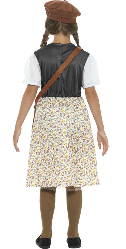 Bristol Novelty Evacuee Schoolgirl Costume For Kids (Age 6-8 Years Old) - View #4