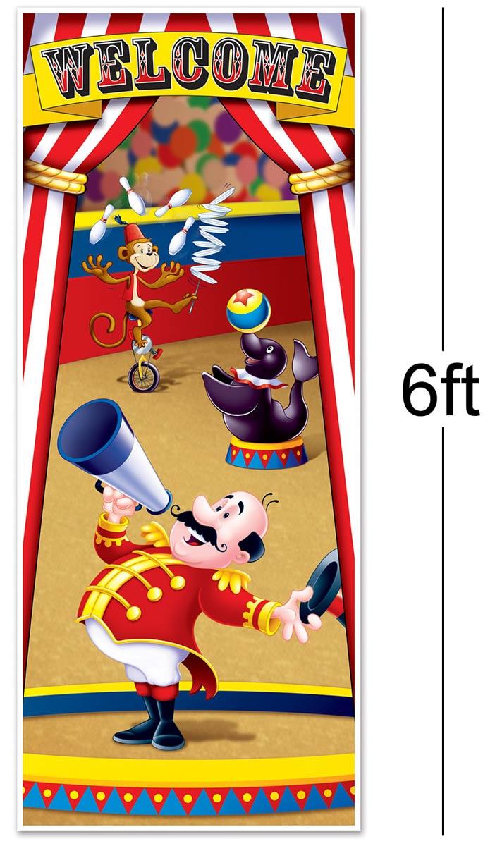 Circus Tent Door Cover Decoration by Beistle 52189 and available here from Karnival Costumes online party shop