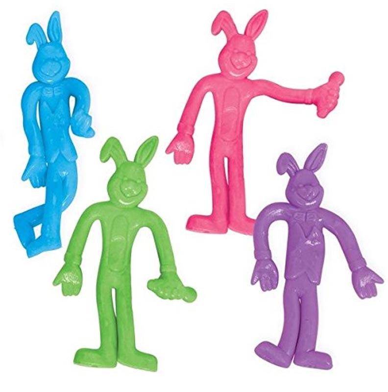 Eight Bendy Bunnies in 4 different colours 393406 available in the UK here at Karnival Costumes online party shop