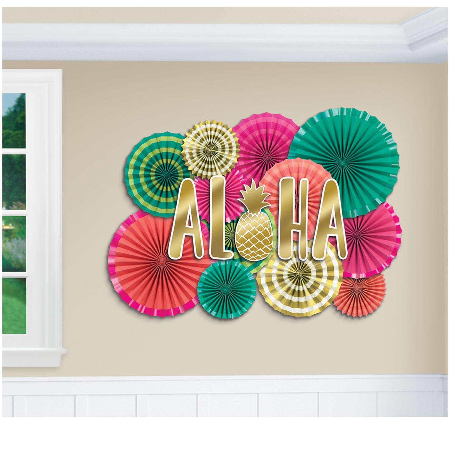 Aloha Summer Decorating Kit - 17pc by Amscan 290092 available here at Karnival Costumes online party shop