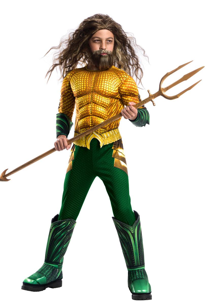 Deluxe Aquaman Fancy Dress Costume for Kids by Rubies 641365 available here at Karnival Costumes online party shop