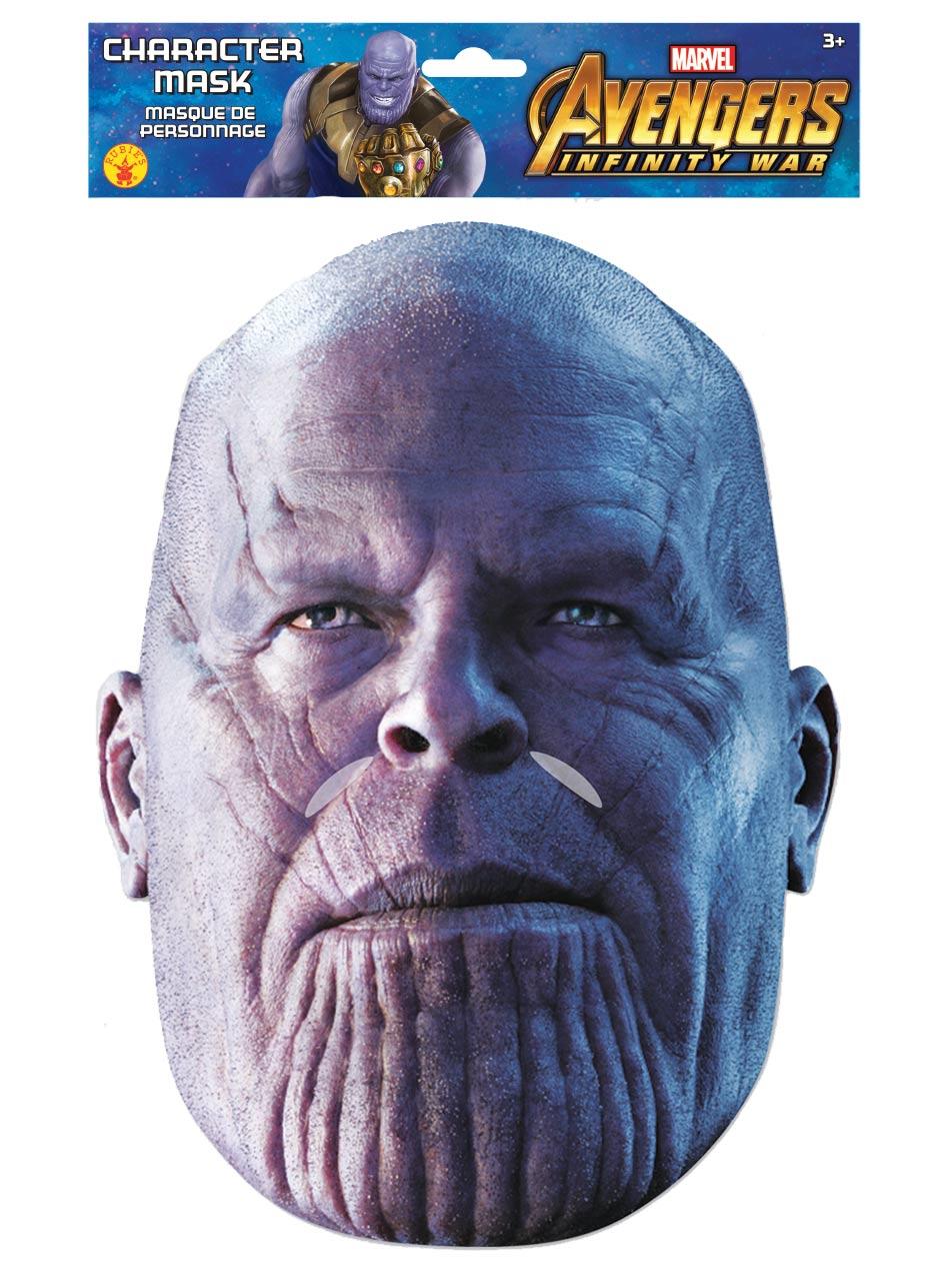 Thanos Character Face Mask by Mask-erade 200330 available from the Avengers Infinity War collection here at Karnival Costumes online party shop