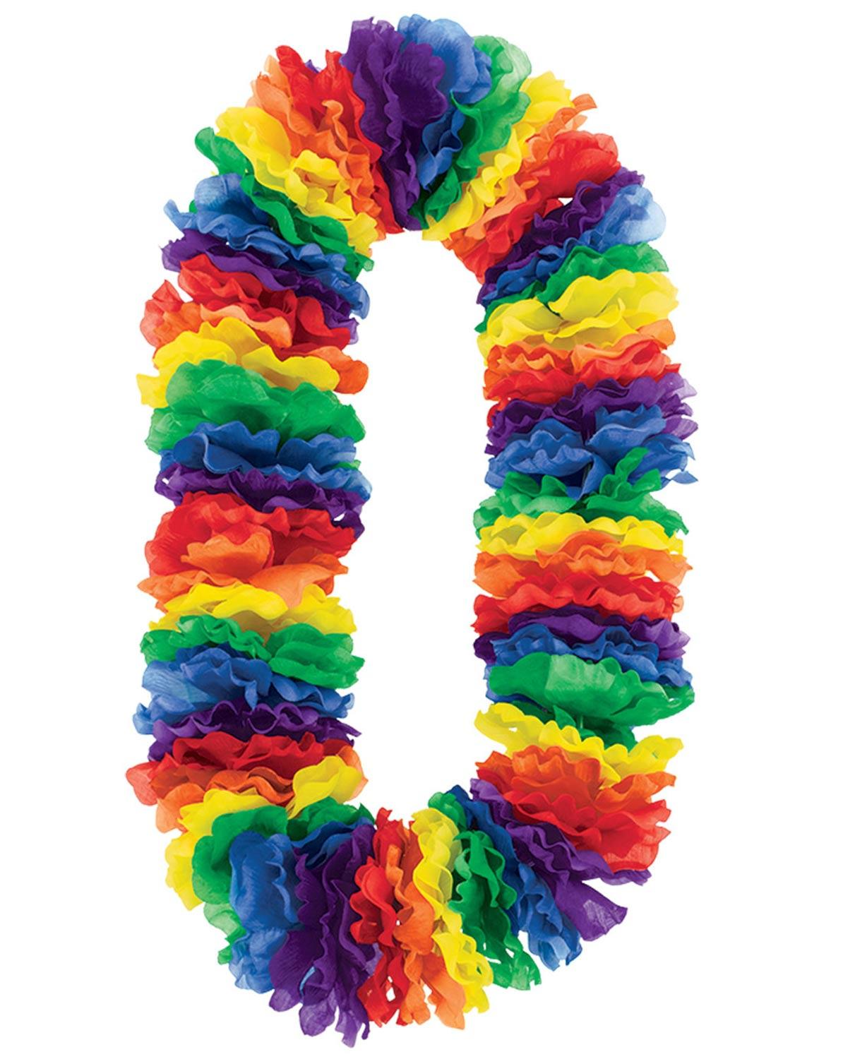 Hawaiian Jumbo Rainbow Lei 1.01m by Amscan 310193 available here at Karnival Costumes online party shop