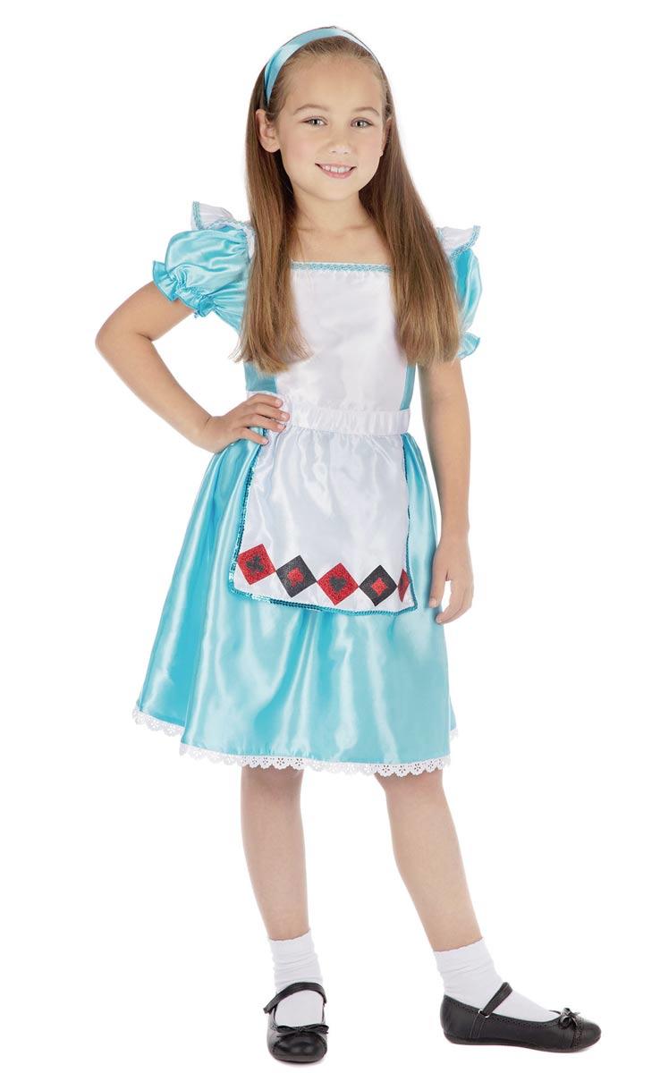 Sweetie Girls Alice Fancy Dress Costume for Girls by Bristol Novelties CF181, CF182, CF183 and CF183X available here at Karnival Costumes online party shop