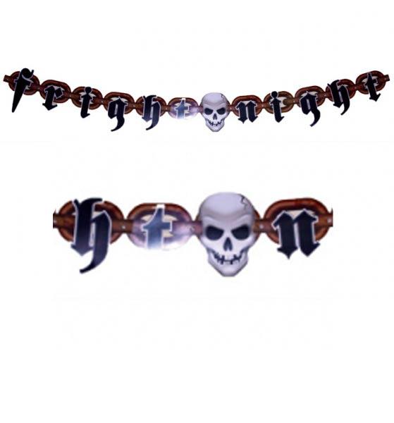 Halloween Fright Night Letter Banner by Amscan 996680 available here at Karnival Costumes online party shop