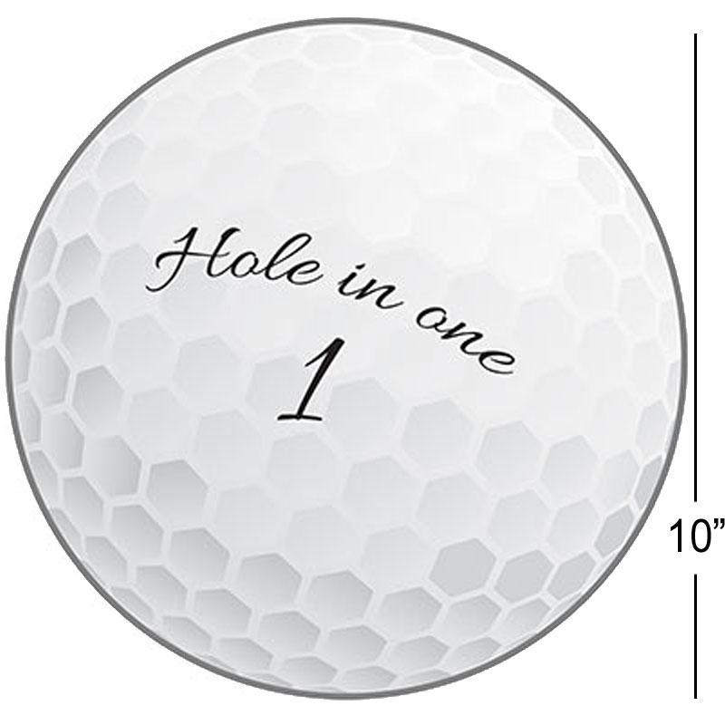 Golf Ball Cutout 10" Golfing Themed Decoration by Beistle 53728 available here at Karnival Costumes online party shop