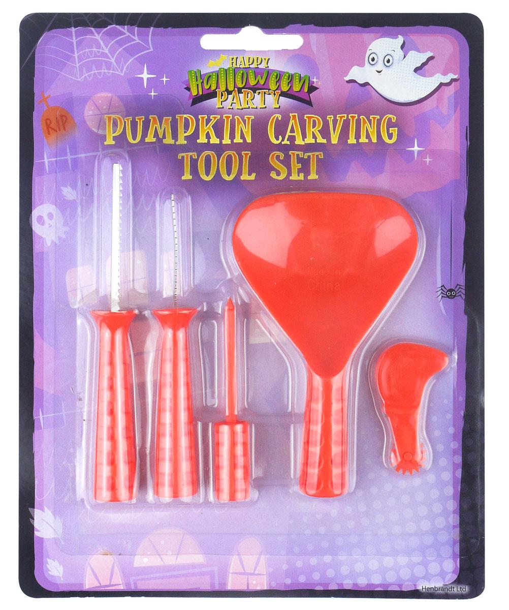 Halloween Pumpkin Carving Kit - 5 pc by Henbrandt V21207 available here at Karnival Costumes online party shop
